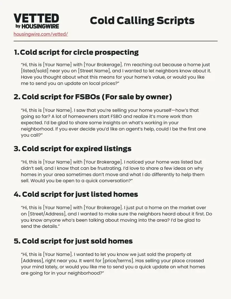 11 Real Estate Cold Calling Scripts for Lead Gen (+Tips & Tools)