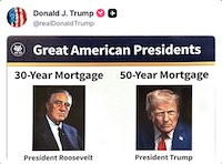 Trump proposes 50-year mortgage to help affordability